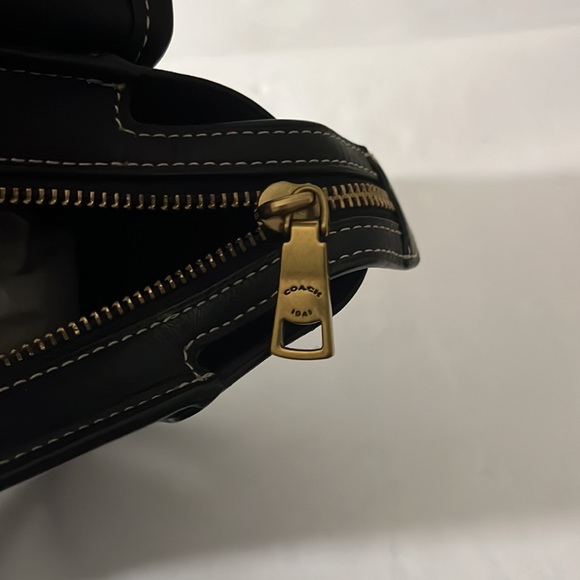 Coach Courier Carryall Black Glovetanned Leather Handle & Shoulder Bag - Picture 10 of 12